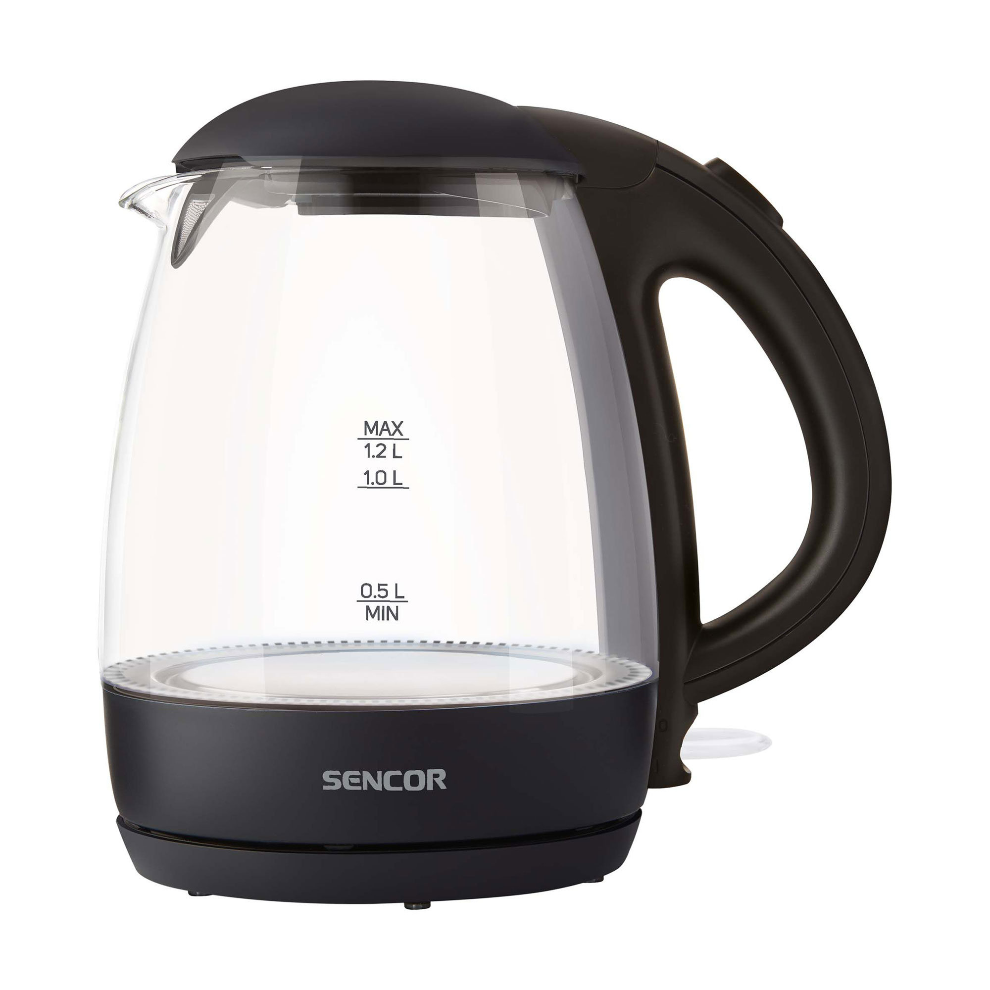 Електрочайник Sencor SWK прозорий, 1.2 л (2300BK)