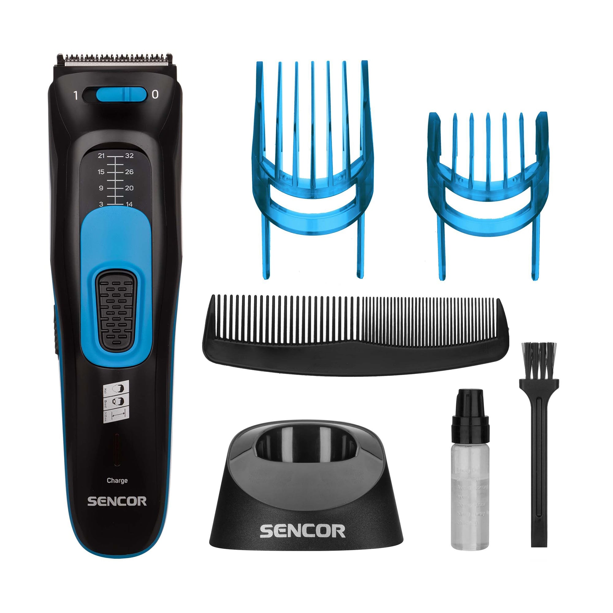 

Набір для стрижки Sencor (тример, 1 шт + насадки, 2 шт) (SHP 4502BL)