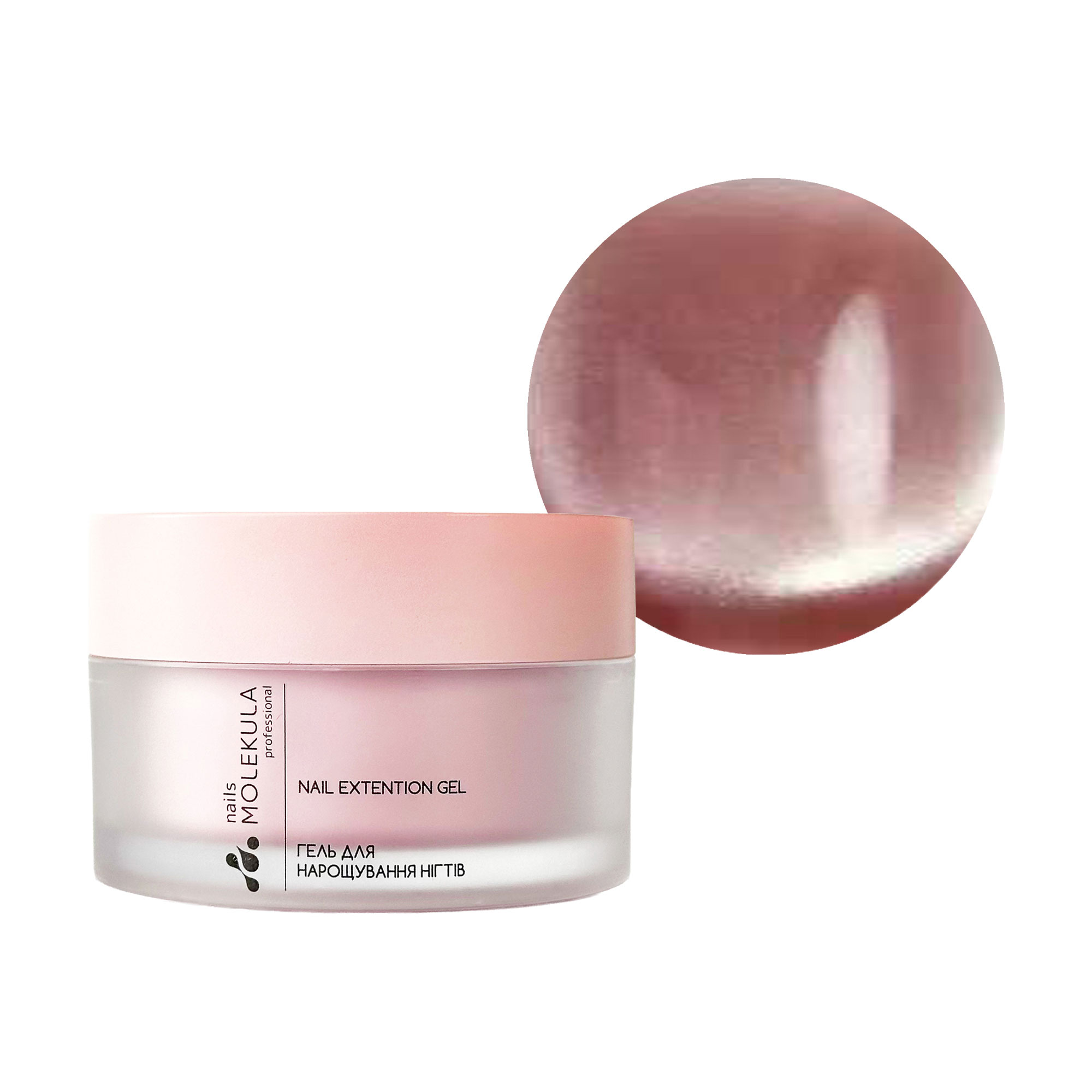 

Магнітний гель для нігтів Nails Molekula Professional Magnetic Muse Gel, ММ01 Pink Aura, 15 мл