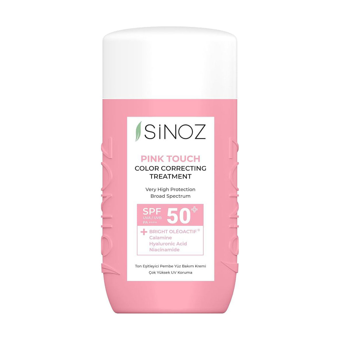 

Сонцезахисний крем для обличчя Sinoz Pink Touch Color Correcting Treatment SPF 50+ PA++++, 50 мл