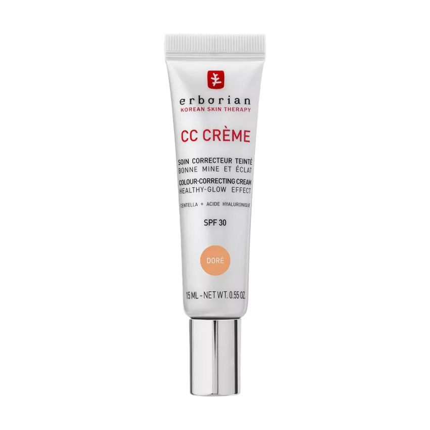 

СС-крем для обличчя Erborian CC Cream Colour-Correcting Healthy Glow Effect Cream SPF 30 на основі центелли, Dore, 15 мл