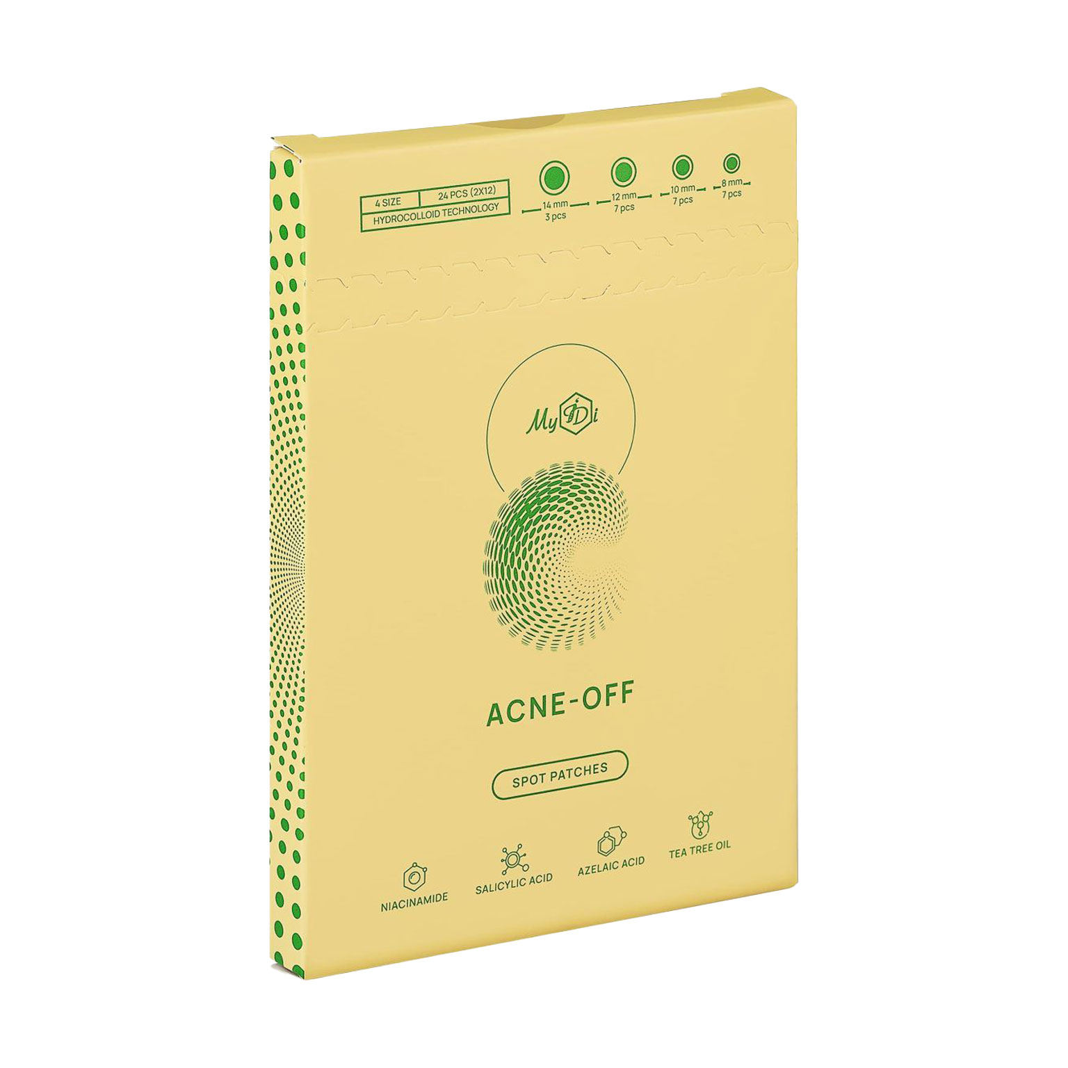

Гідроколоїдні патчі точкової дії MyIDi Acne-Off від прищів, 24 шт