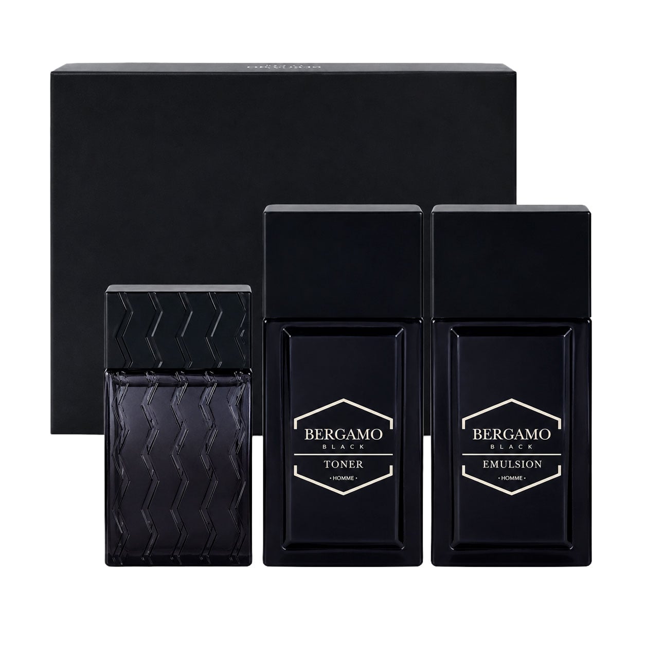 

Набір для обличчя Bergamo Homme Black (тонер, 150 мл + емульсія, 150 мл + туалетна вода, 40 мл)