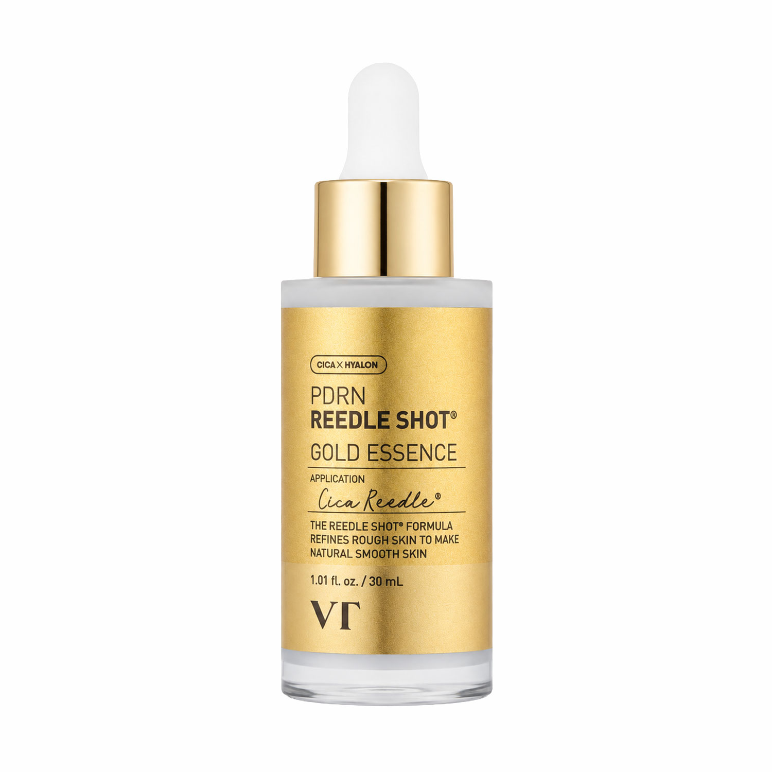 

Омоложувальна есенсія для обличчя VT Cosmetics PDRN Reedle Shot Gold Essence, 30 мл