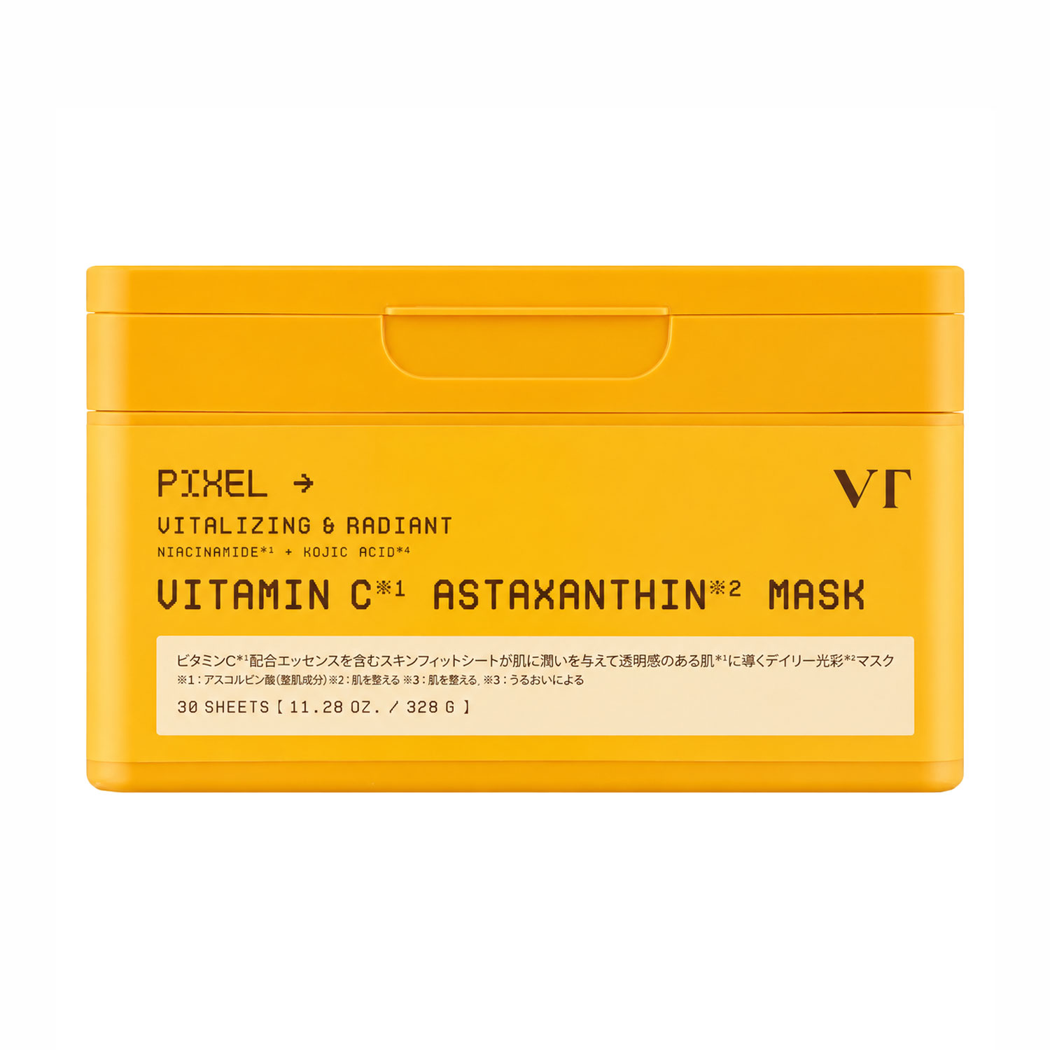 

Тканинна маска для обличчя VT Cosmetics Vitamin C + Astaxanthin Mask з вітаміном C та астаксантином, 30 шт