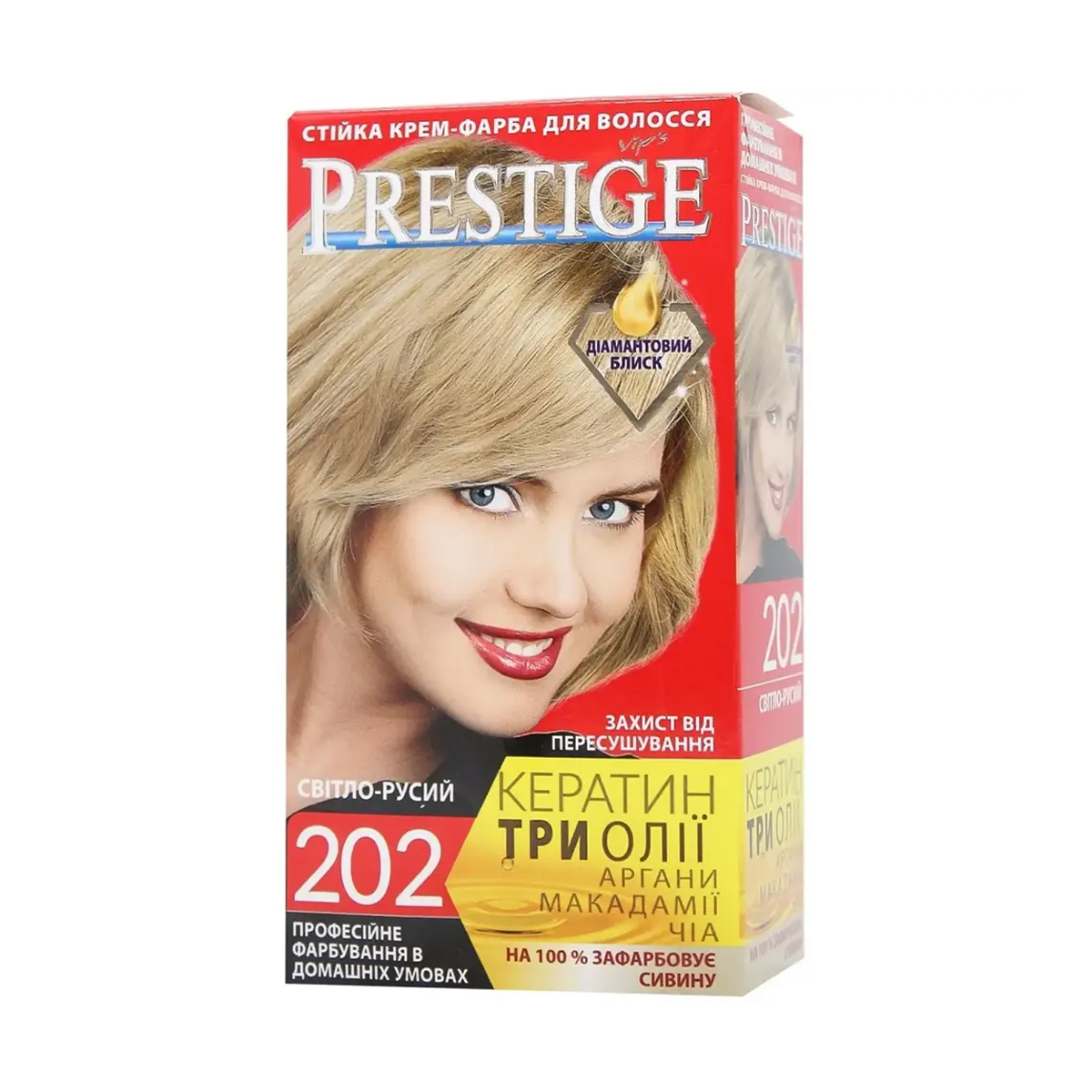 

Стійка крем-фарба для волосся Vip's Prestige 202 Світло-русявий, 100 мл