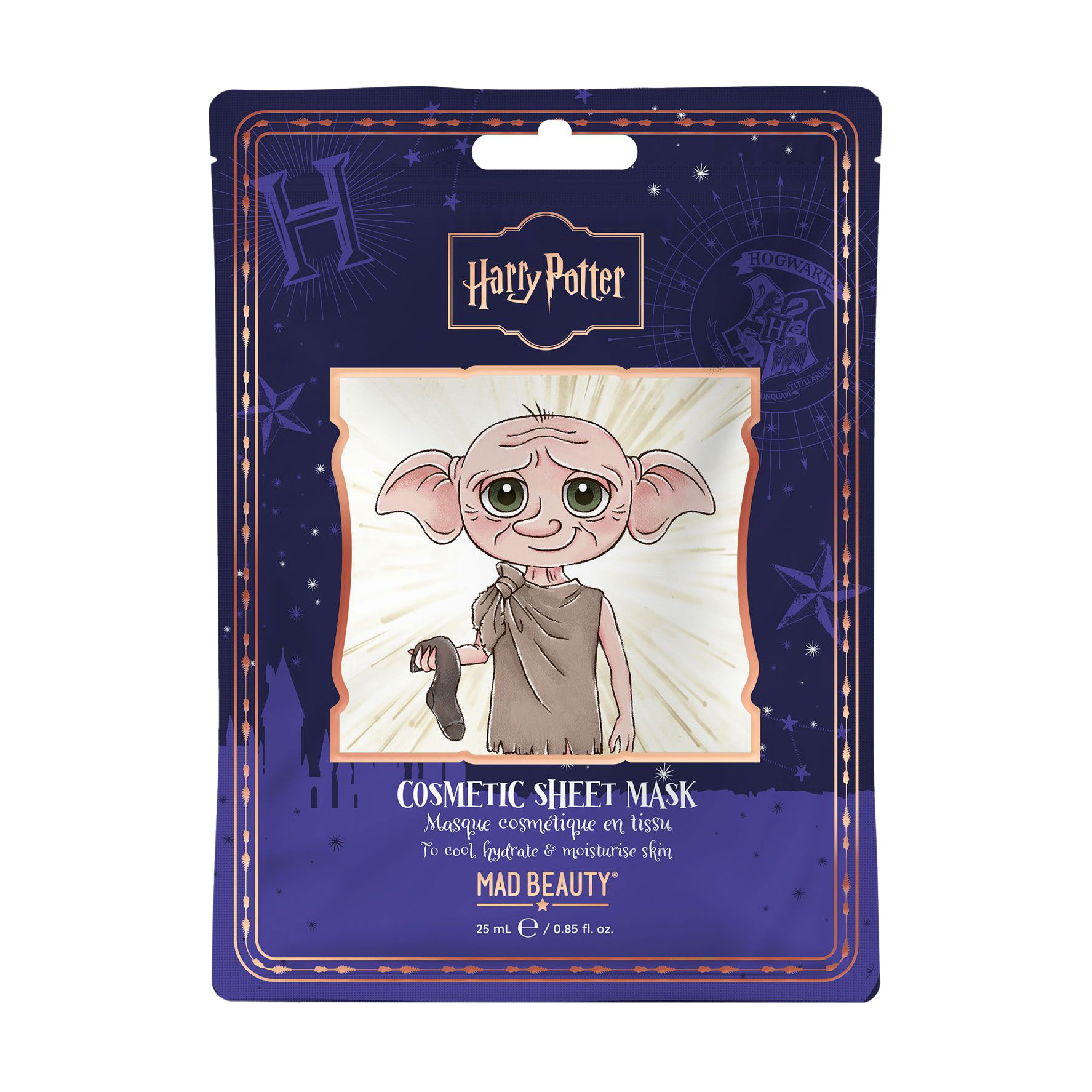 Тканинна косметична маска для обличчя Mad Beauty Harry Potter Cosmetic Sheet Mask, Dobby, 25 мл