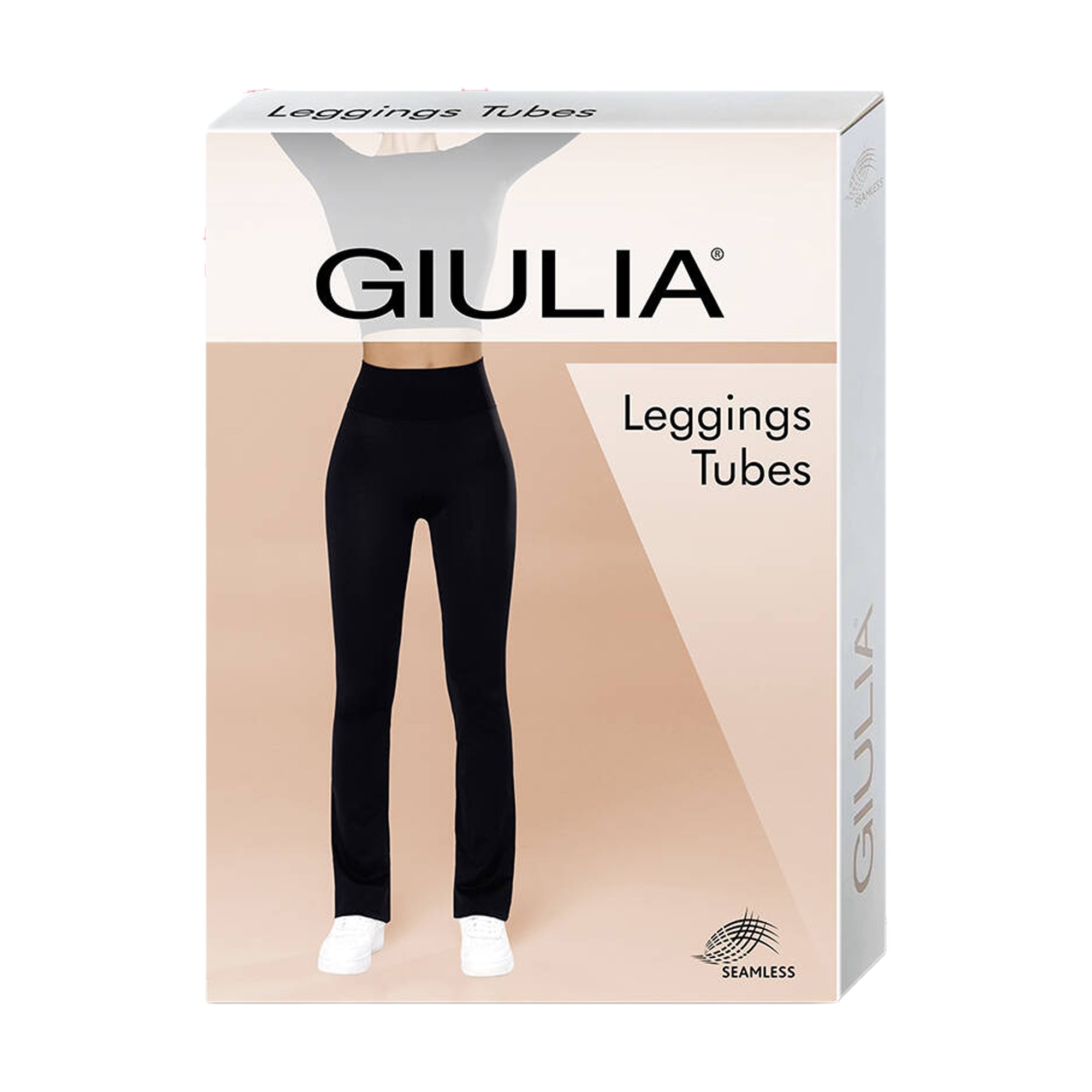 

Безшовні легінси жіночі Giulia Leggings Tubes прямого крою з широким еластичним поясом, Grey, розмір L/XL