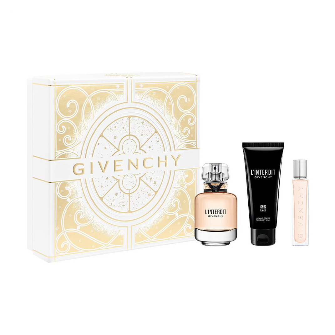 Парфумований набір жіночий Givenchy L'Interdit Set (парфумована вода, 50 мл + лосьйон для тіла, 75 мл + парфумована вода, 12.5 мл)