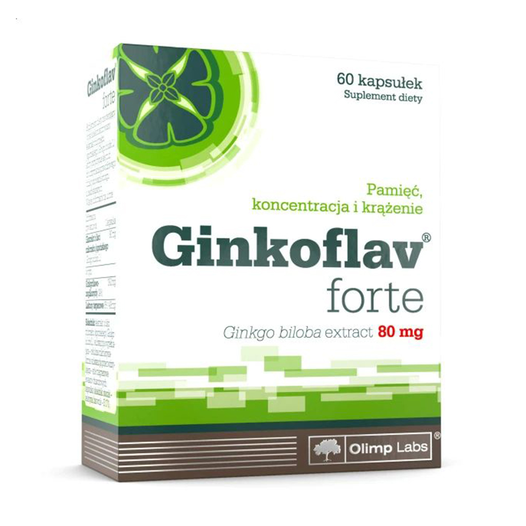 

Гінкго білоба Olimp Sport Nutrition Ginkoflav Forte 80 мг, 60 капсул