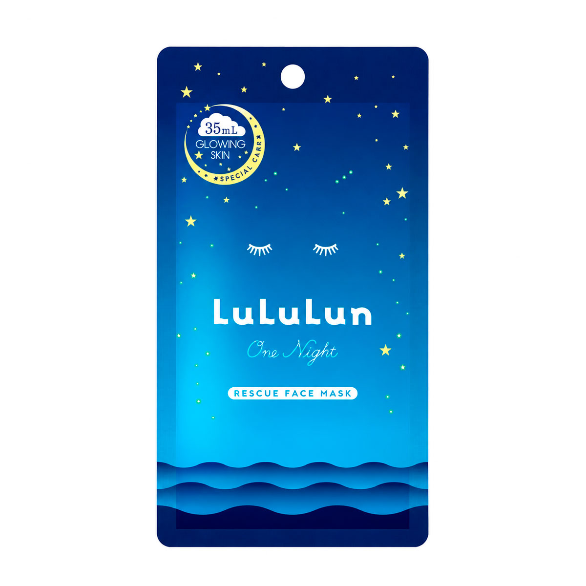 Тканинна маска для обличчя LuLuLun Face Mask One Night Rescue Brightening проти тьмяності шкіри, 1 шт