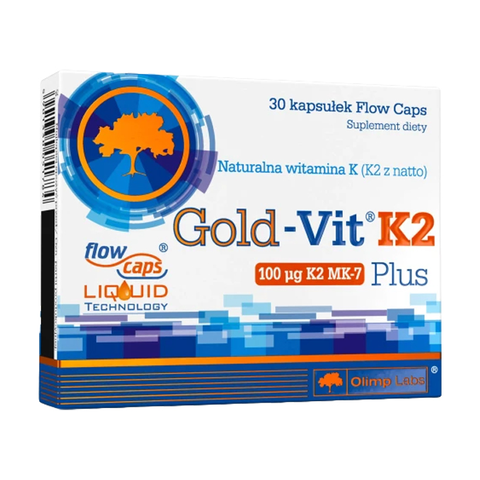 

Вітамін К2 Olimp Sport Nutrition Gold-Vit K2 Plus 100 мкг, 30 капсул