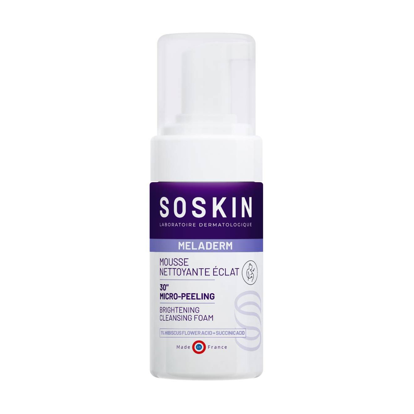 Освітлювальна пінка для вмивання Soskin Meladerm Brightening Cleansing Foam, 100 мл