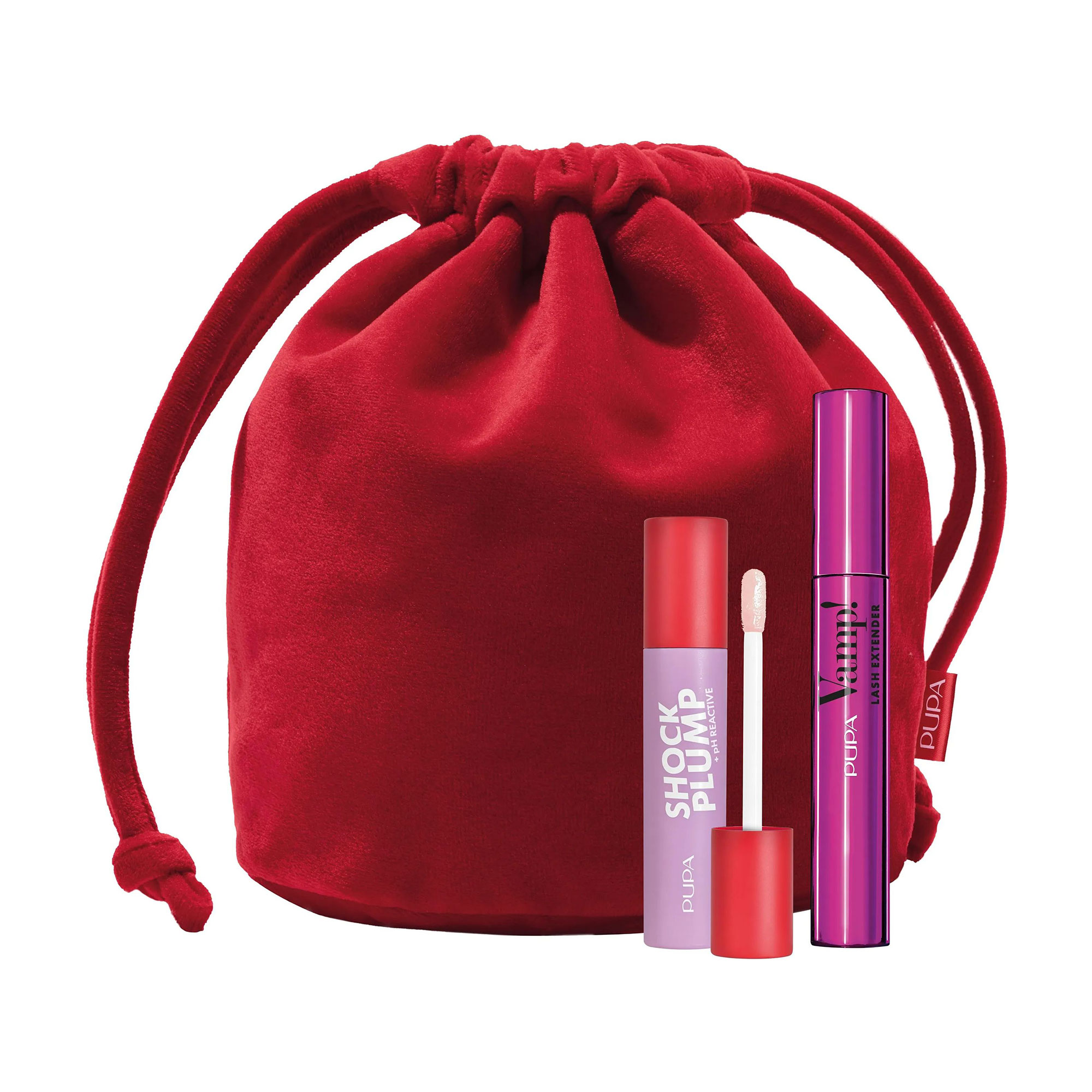 

Набір для макіяжу Pupa Vamp! Lash Extender & Shock Plump Kit (туш для вій, 14 мл + блиск для губ, 5 мл + мішечок)