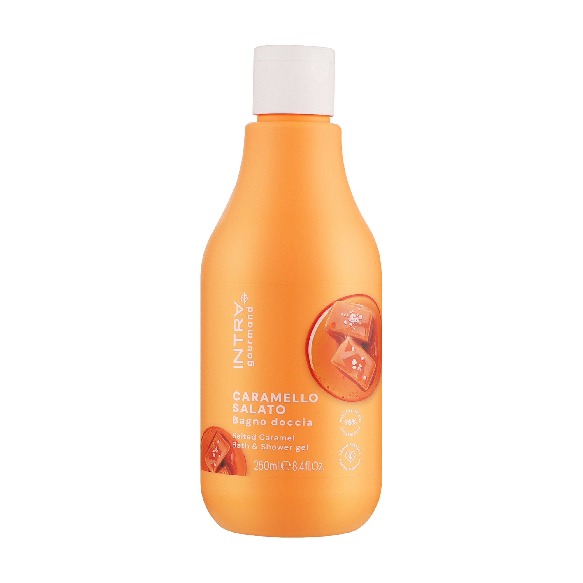 

Гель-крем для душу та ванни Intra Salted Caramel Bath & Shower Gel з ферментованим вівсом, 250 мл