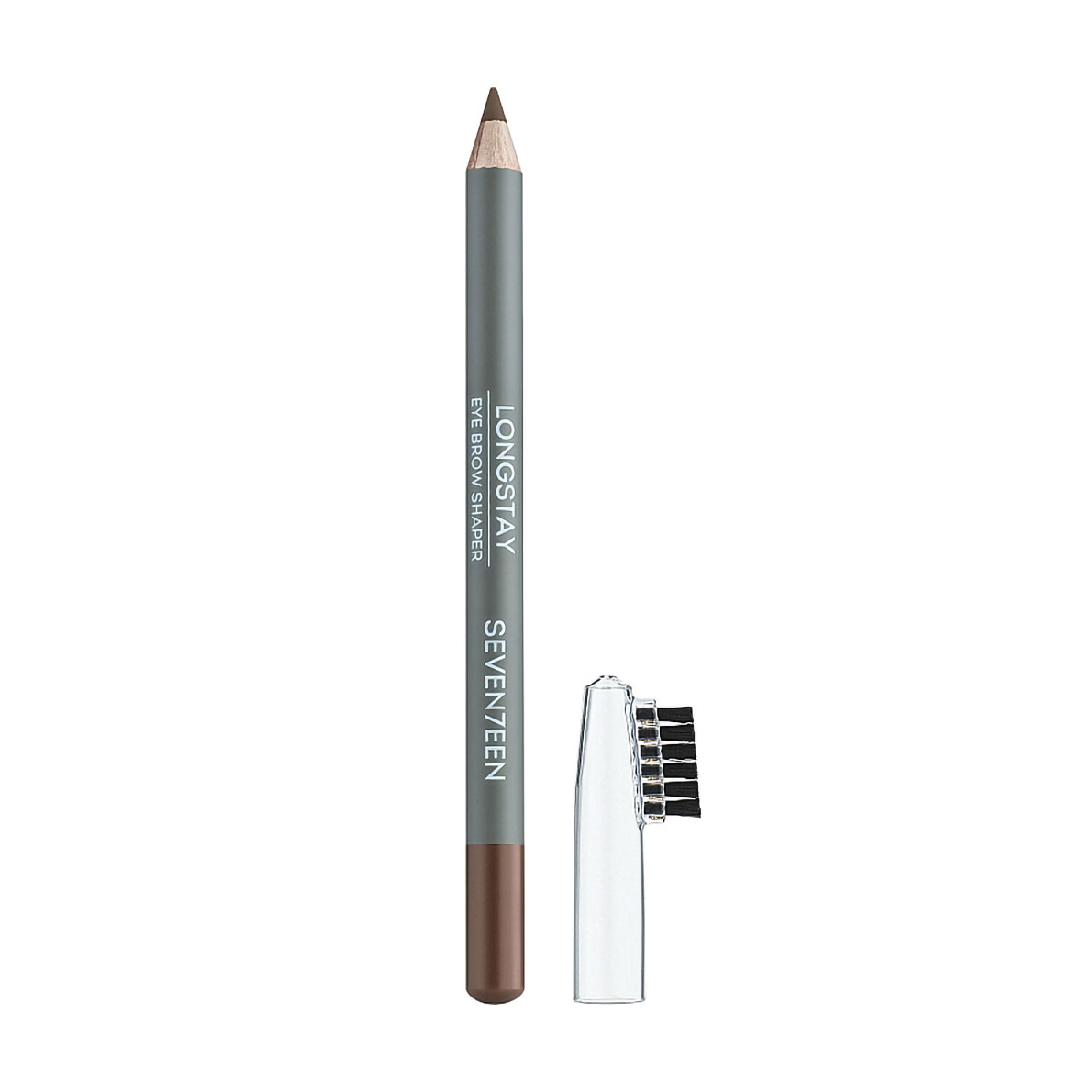 

Олівець для брів Seventeen Longstay Eyebrow Shaper з щіточкою, 6 Real Brown, 1.14 г