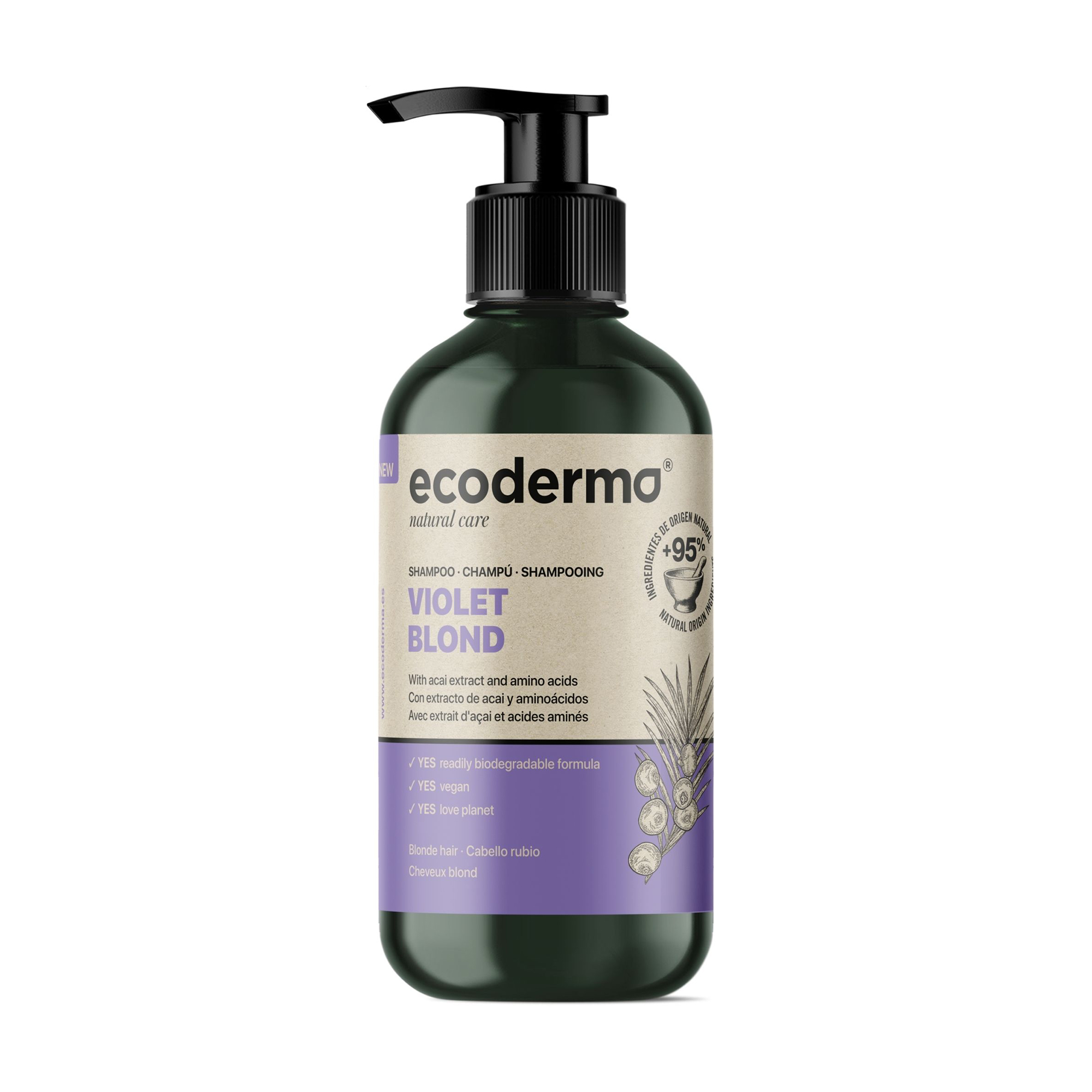 

Шампунь Ecoderma Violet Blond Shampoo для світлого волосся, 500 мл