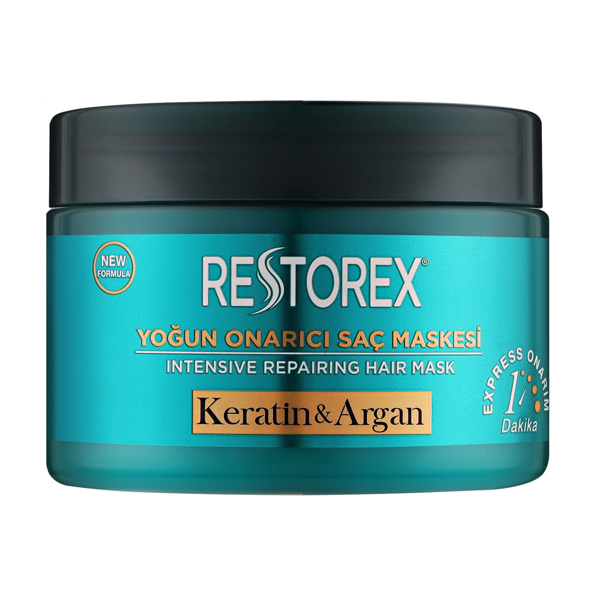 

Відновлювальна маска Restorex Keratin & Argan Intense Repairing Hair Mask для всіх типів волосся, 300 мл