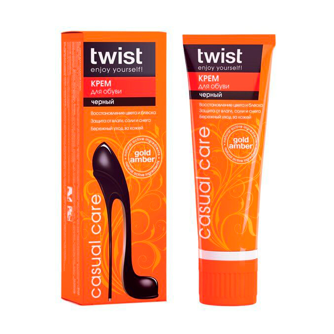 

Крем twist casual care для взуття чорний 75 мл