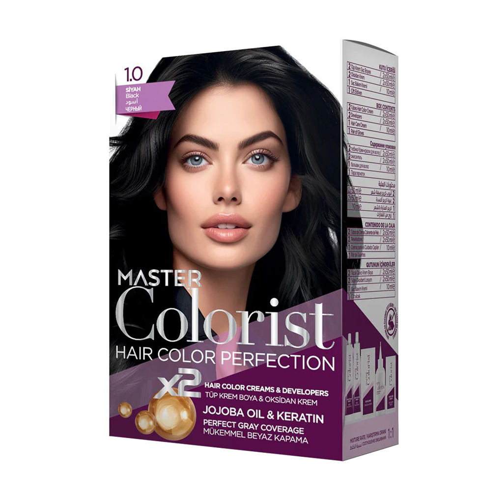 Фарба для волосся Master Colorist Hair Color Perfection 1.0 Black, 210 мл