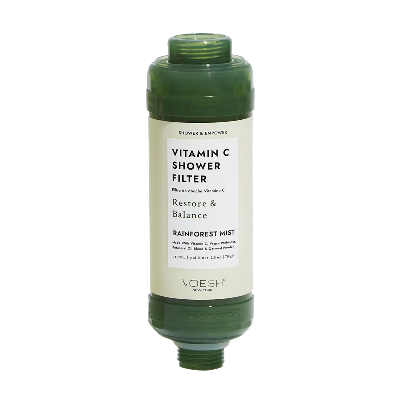 Фільтр для душу VOESH Vitamin C Shower Filter Rainforest Mist Тропічний ліс, 70 г