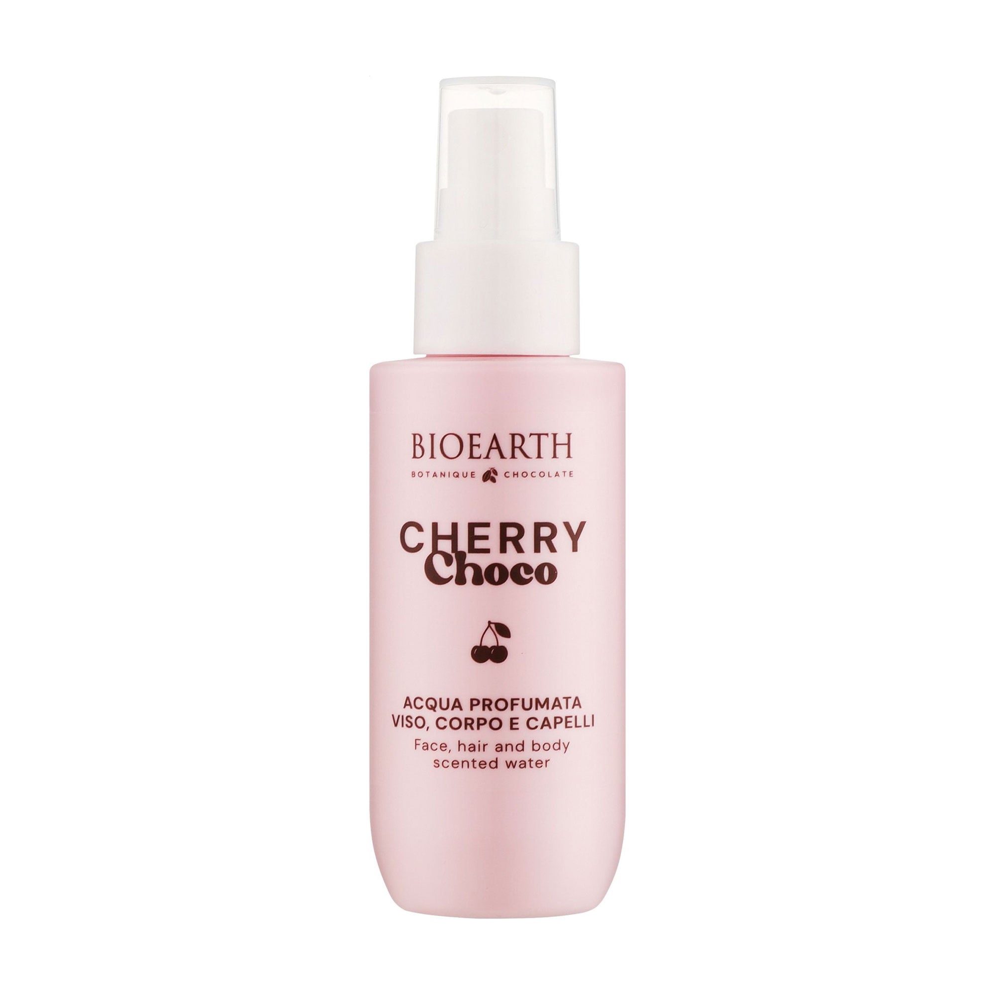 Парфумований спрей для обличчя, тіла та волосся Bioearth Botanique Chocolate Cherry Choco Face, Body And Hair Scented Water, 100 мл