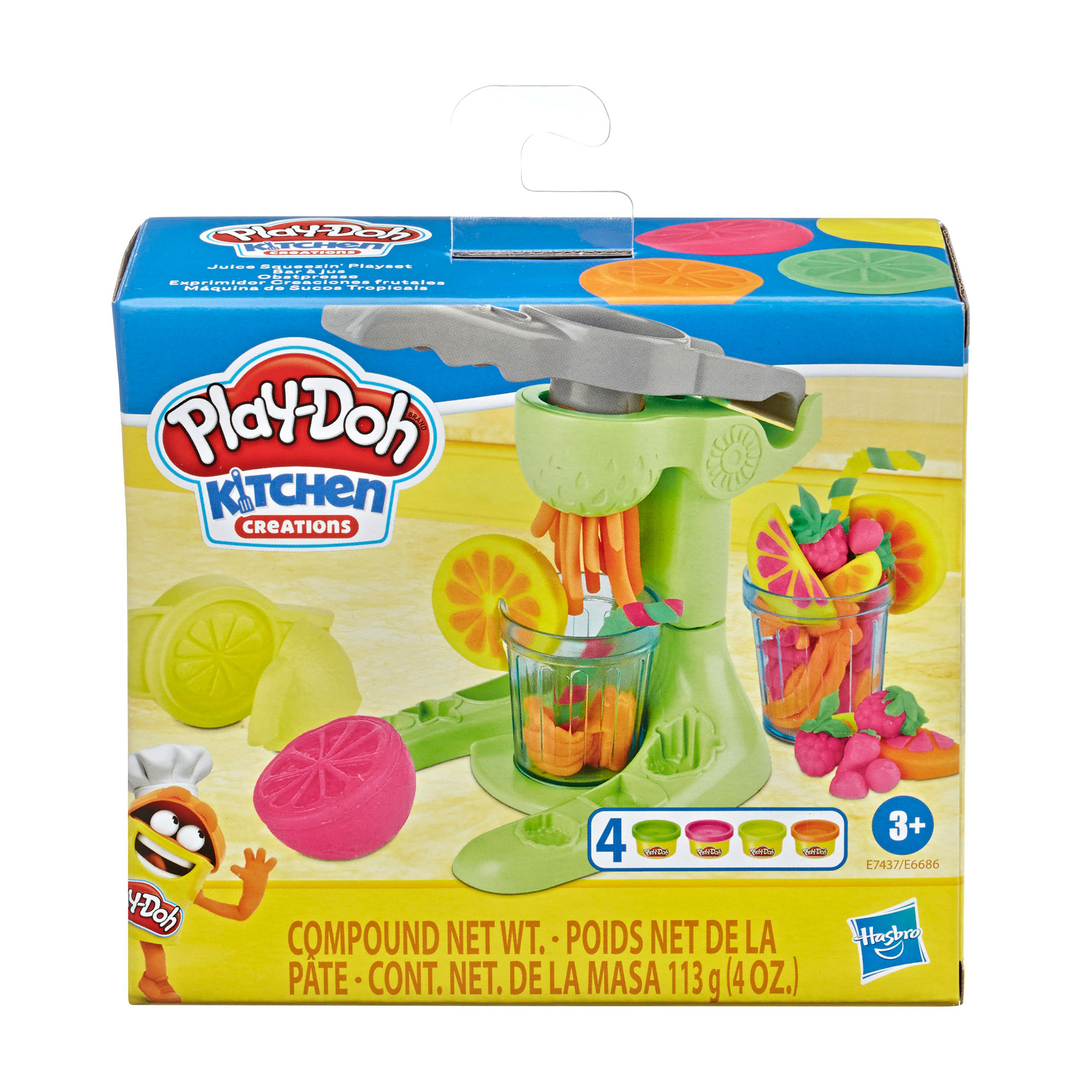 Набір для ліплення Play-Doh Kitchen Creations Juice Squeezin Playset, від 3 років, 8 деталей (E6686/E7437)