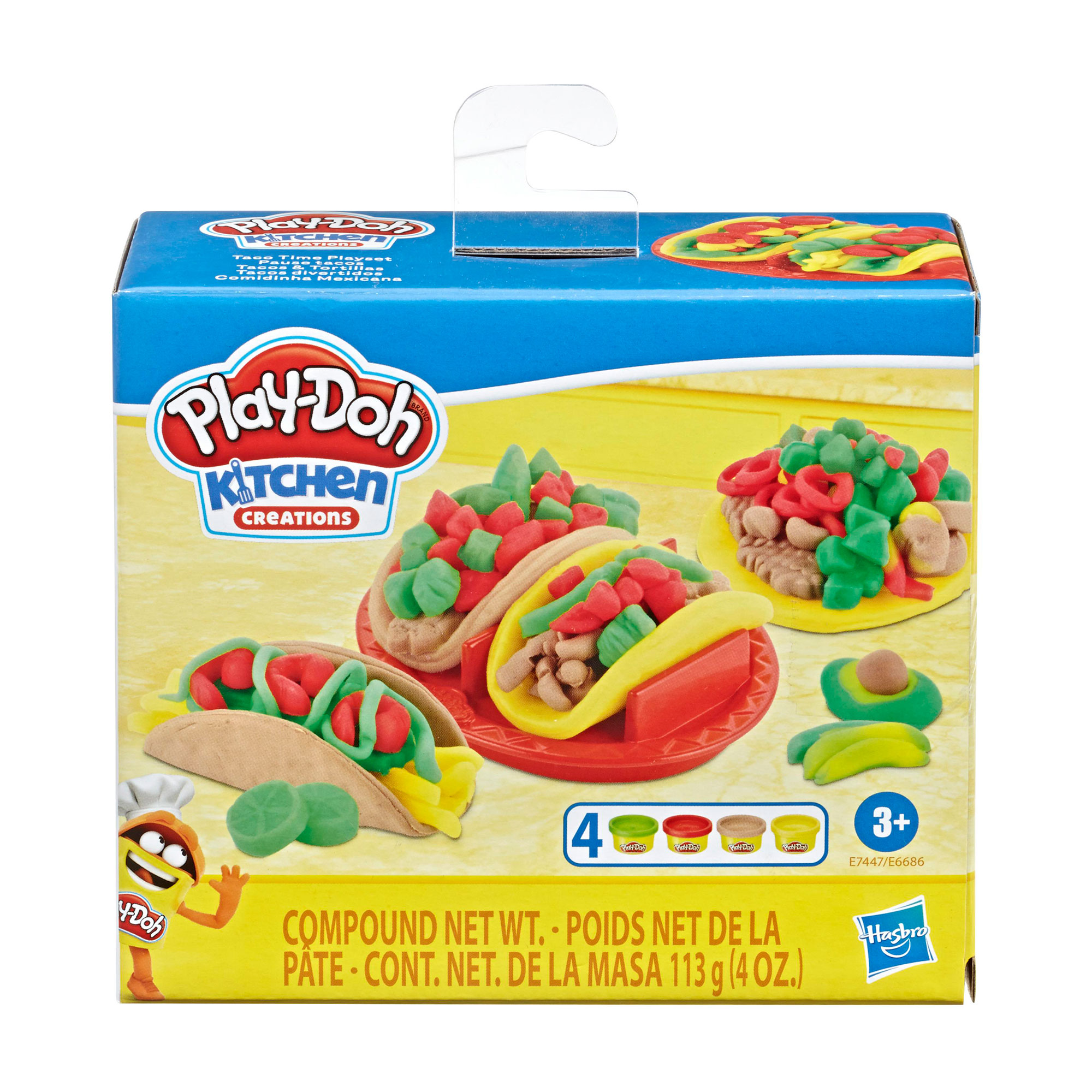 

Набір для ліплення Play-Doh Kitchen Creations Taco Time Playset, від 3 років, 8 деталей (E6686/E7447)