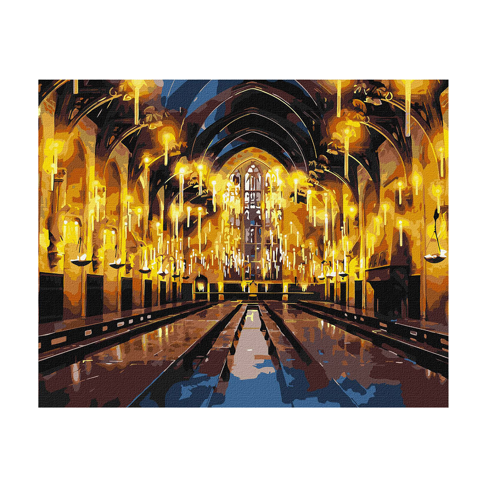 

Картина за номерами Ideyka Harry Potter: Велика зала з фарбами металік, 40*50 см (KHO5233)