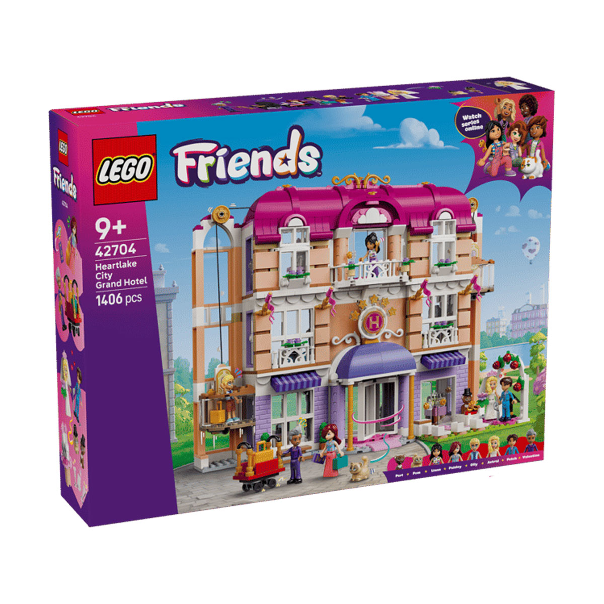 

Конструктор LEGO Friends Гранд-готель у Хартлейк-Сіті, 1406 деталей, від 9 років (42704)