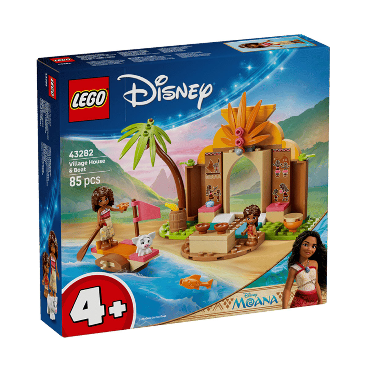 

Конструктор LEGO Disney Princess Сільський будинок та човен, 85 деталей, від 4 років (43282)