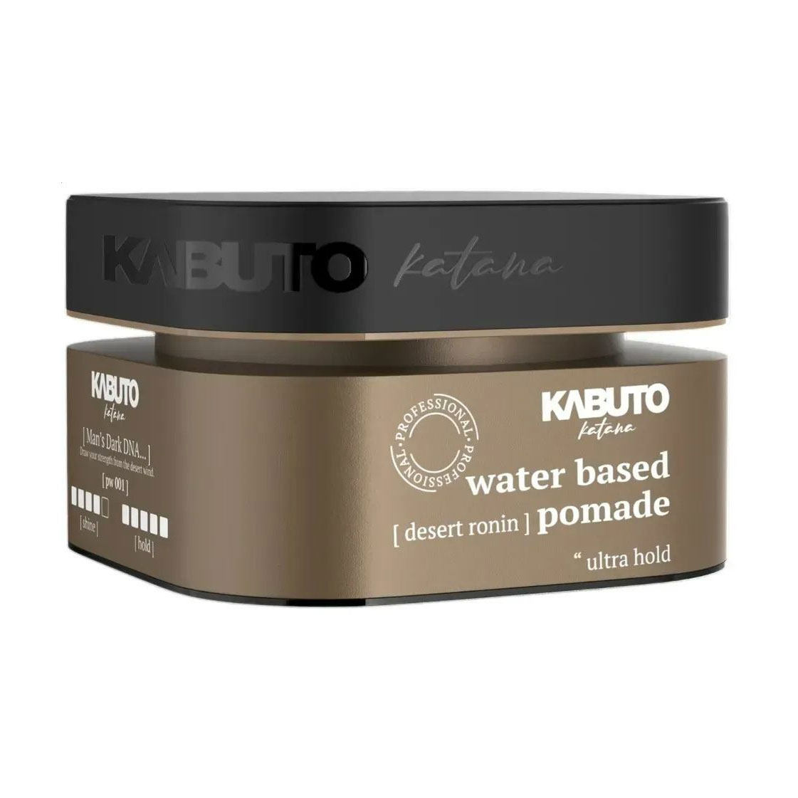 Чоловіча помада для укладання волосся Kabuto Katana Water Based Pomade, Desert Ronin Ультрасильна фіксація, 150 мл