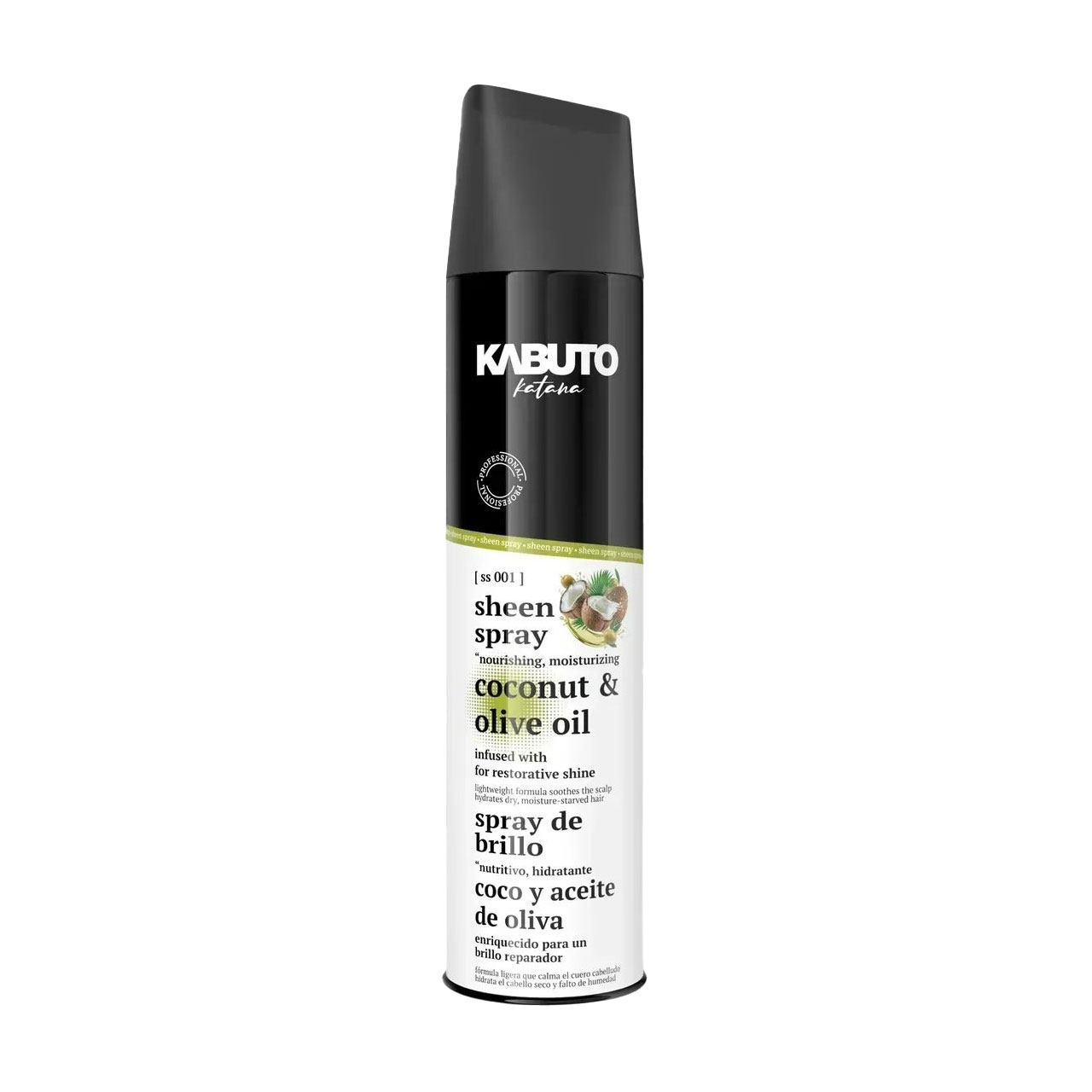 

Чоловічий спрей для укладання волосся Kabuto Katana Coconut & Olive Oil Sheen Spray Легка фіксація, 400 мл