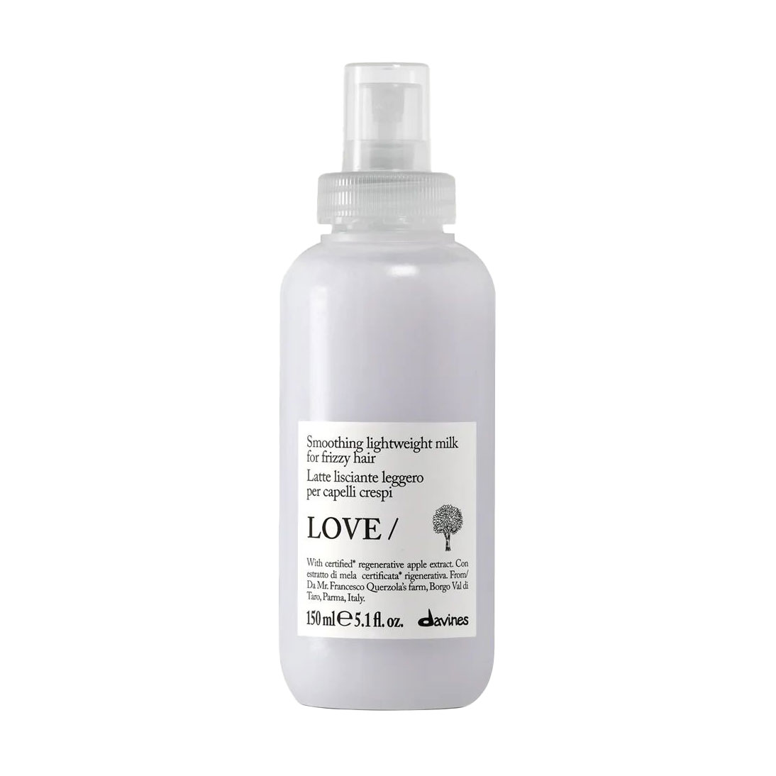 

Легке молочко Davines Love Smoothing Lightweight Milk для гладкості неслухняного волосся, 150 мл