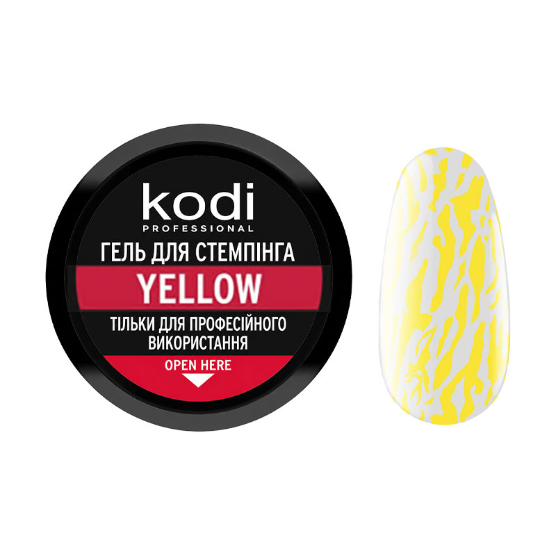 

Гель для стемпінгу Kodi Professional Stamping Gel, Yellow, 4 мл