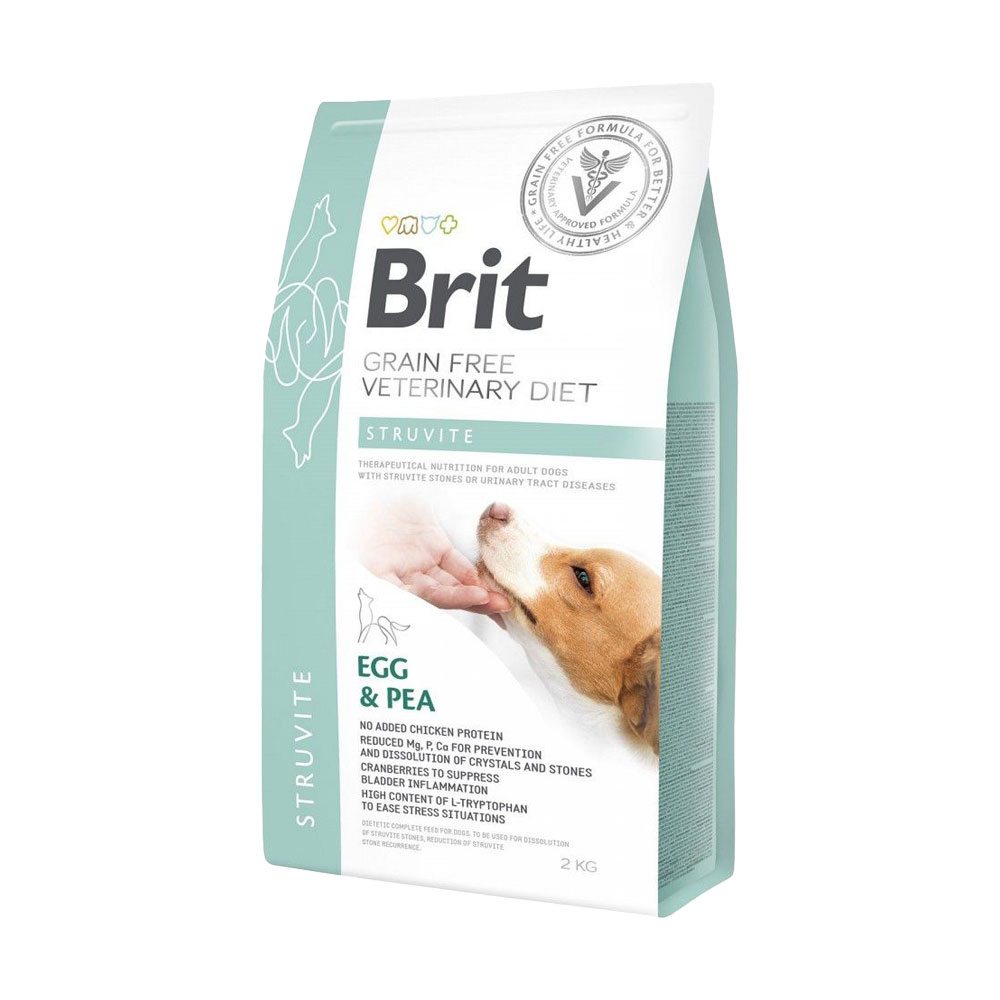 Сухий корм для собак з сечокам'яною хворобою Brit Veterinary Diet Dog Struvite з яйцем та горохом, 2 кг