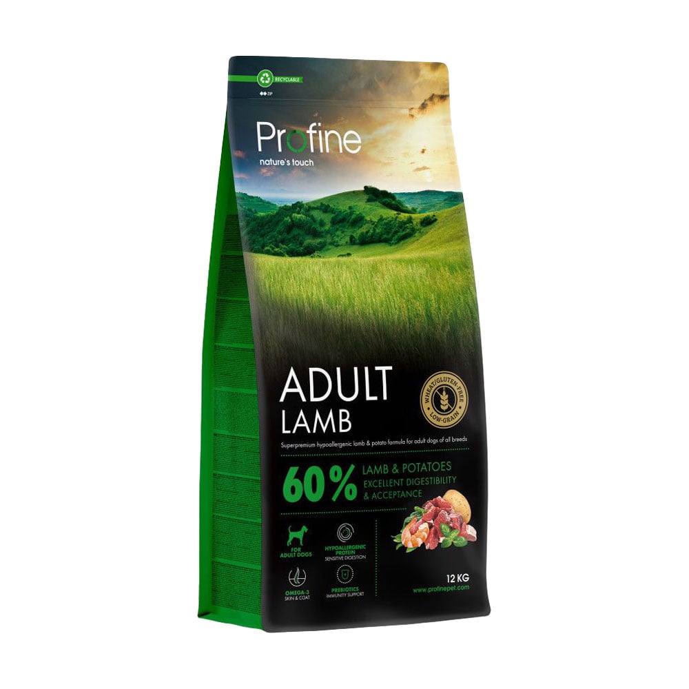 Сухий корм для дорослих собак Profine Adult з ягням та картоплею, 12 кг