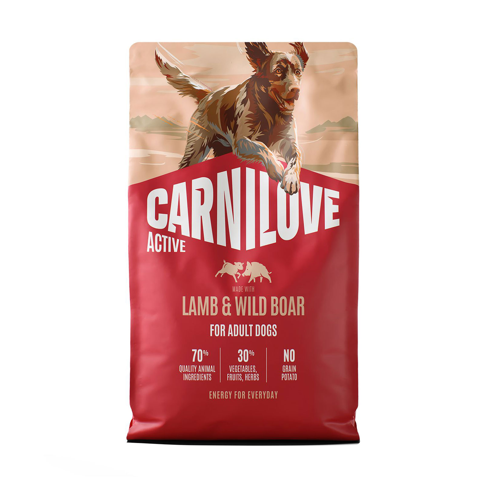 

Сухий корм для дорослих собак всіх порід Carnilove Active Lamb & Wild Boar з ягням та кабаном, 4 кг
