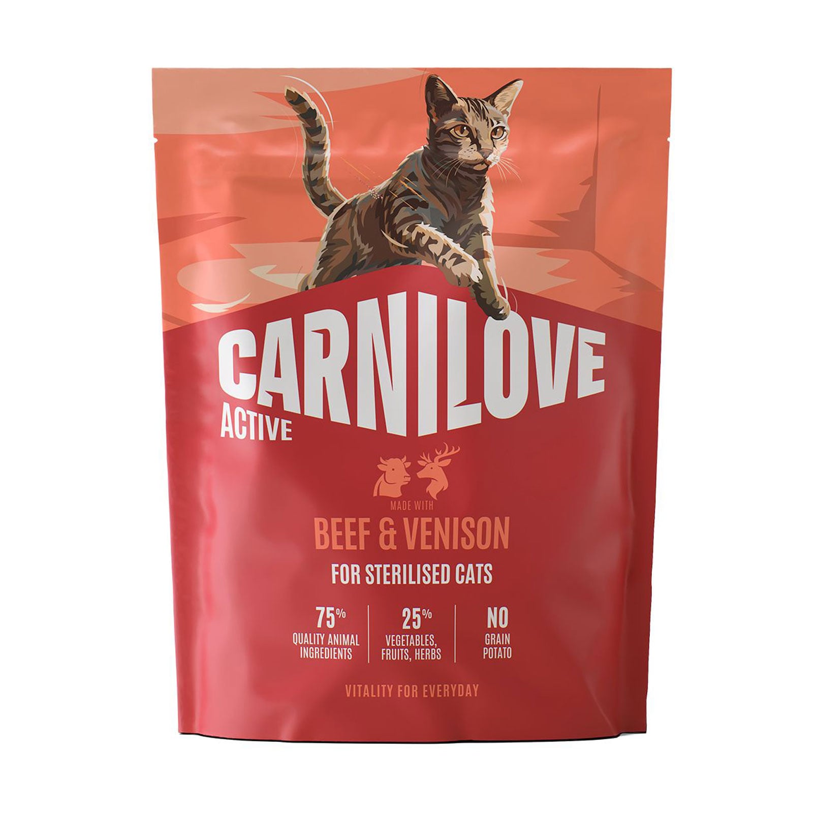 

Сухий корм для стерилізованих кішок Carnilove Active Beef & Venison Sterilised з яловичиною та олениною, 400 г