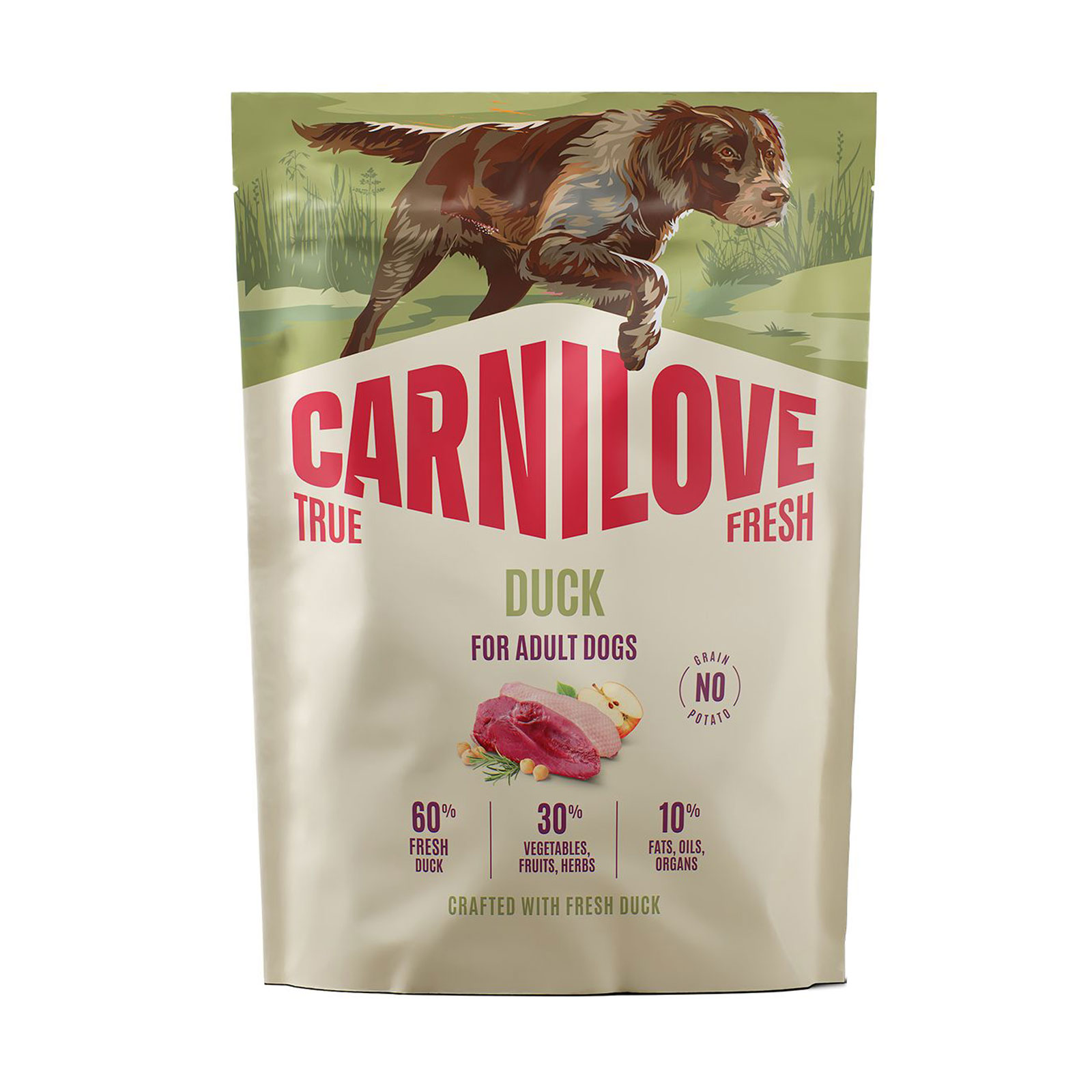 

Сухий корм для дорослих собак всіх порід Carnilove True Fresh Duck з качкою, 1.5 кг
