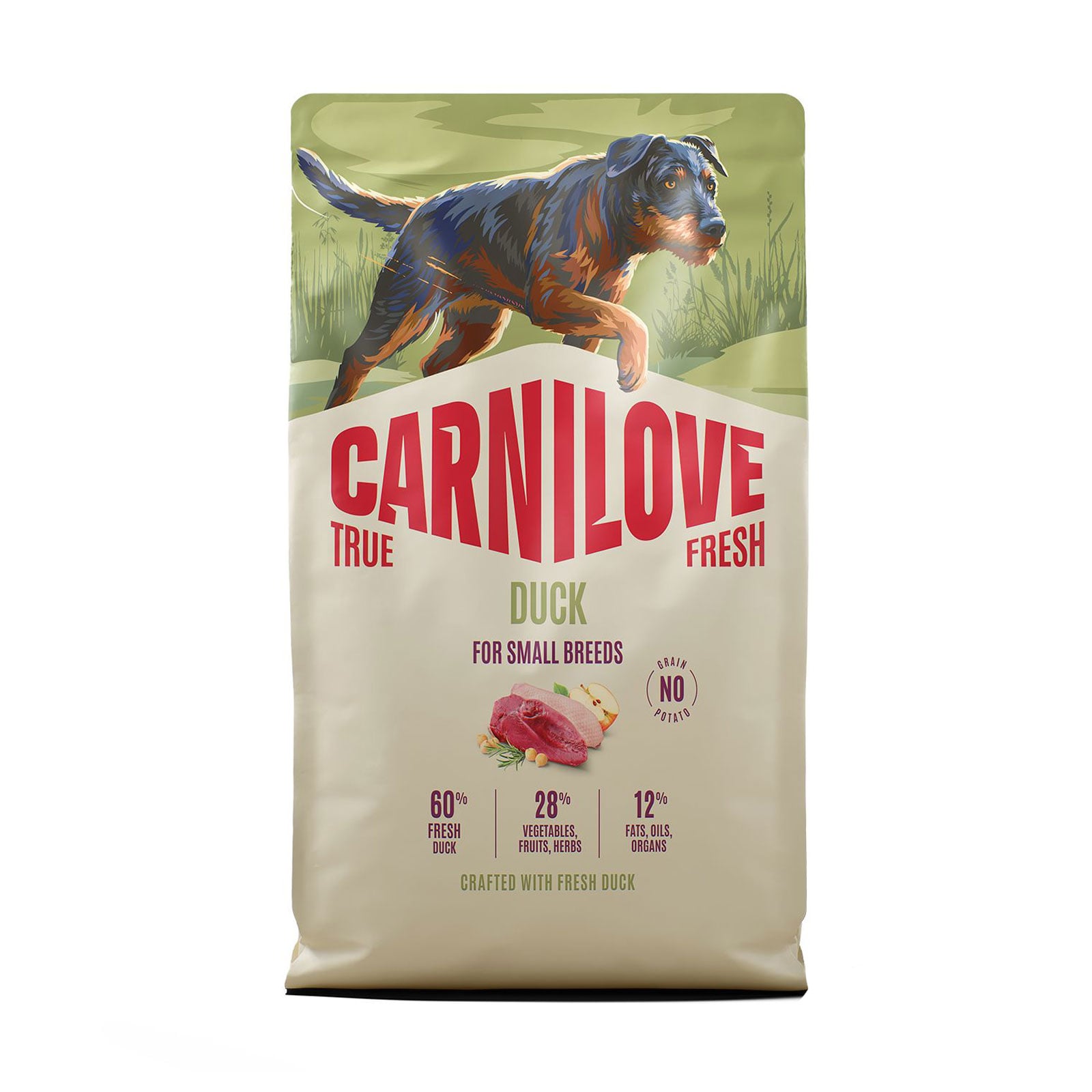 

Сухий корм для дорослих собак малих порід Carnilove True Fresh Duck з качкою, 4 кг