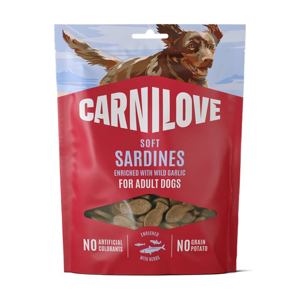 Ласощі для дорослих собак Carnilove Soft Snack Sardines With Wild Garlic з сардинами та диким часником, 200 г