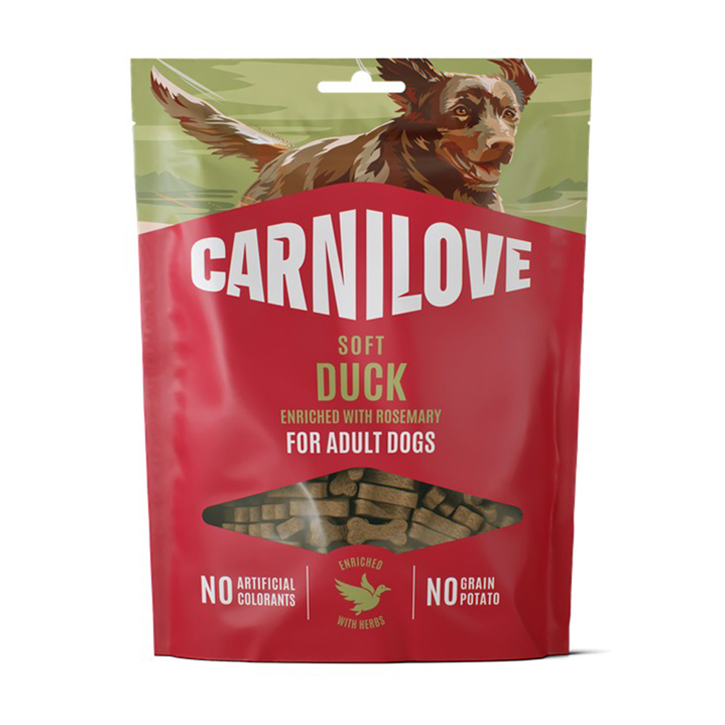 Ласощі для дорослих собак Carnilove Soft Snack Duck With Rosemary з качкою та розмарином, 200 г