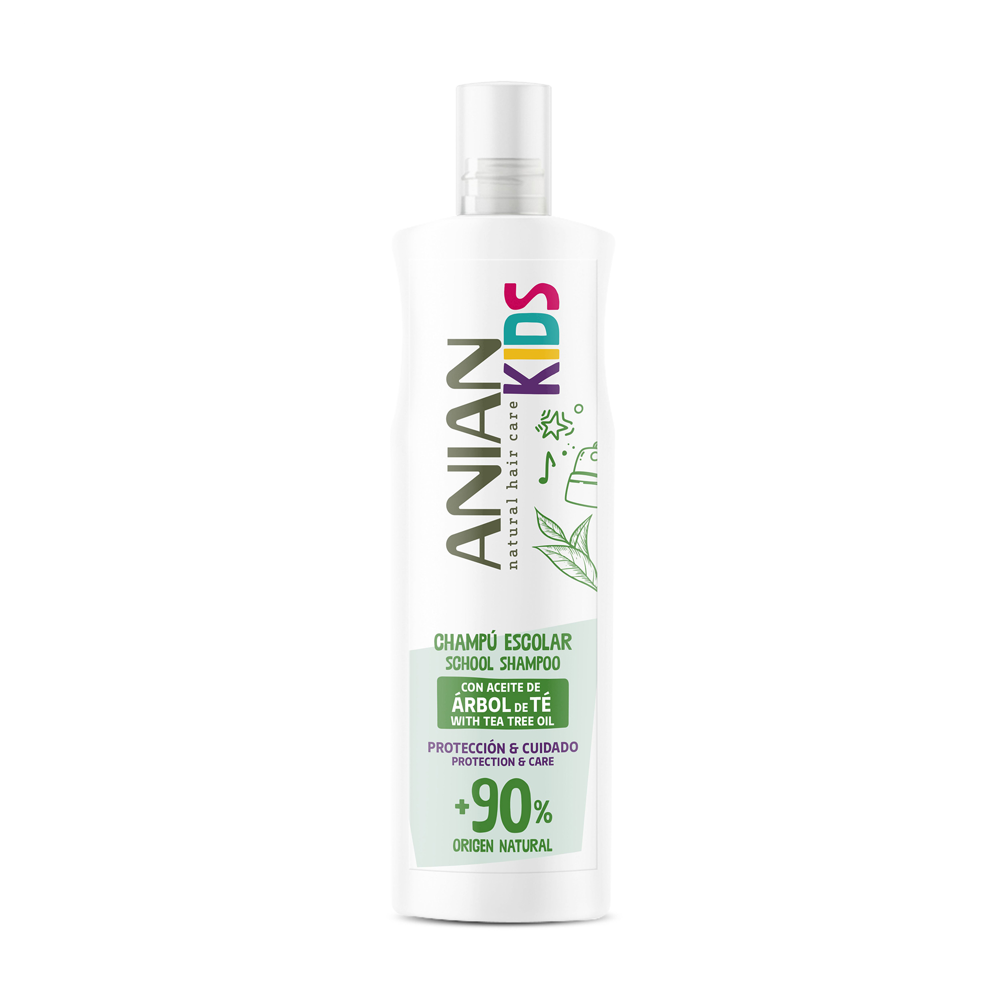 Дитячий шампунь Anian Kids School Shampoo з олією чайного дерева, 400 мл