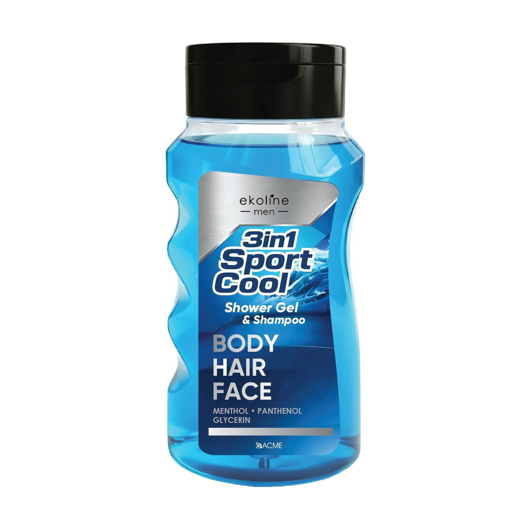 

Чоловічий гель-шампунь для тіла, волосся та обличчя 3 в 1 Acme EkoLine Men Sport Cool Shower Gel & Shampoo, 280 мл