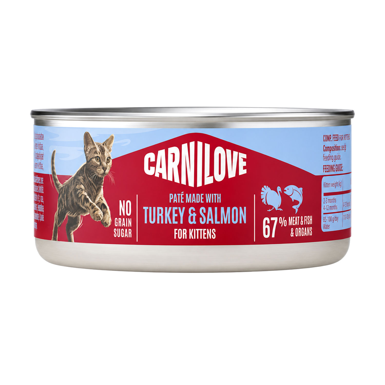 

Вологий корм для кошенят Carnilove Turkey & Salmon Паштет з індичкою та лососем, 100 г