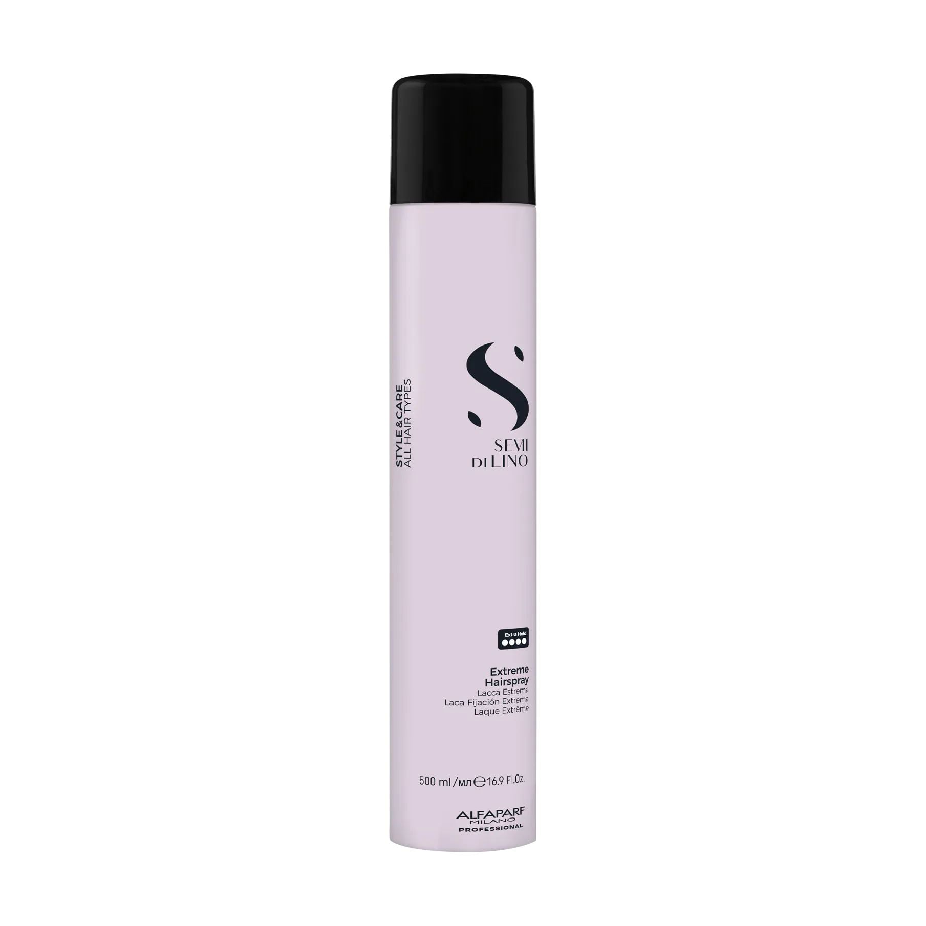 Лак для волосся Alfaparf Milano Semi Di Lino Style & Care Extreme Hairspray екстрасильної фіксації, 500 мл