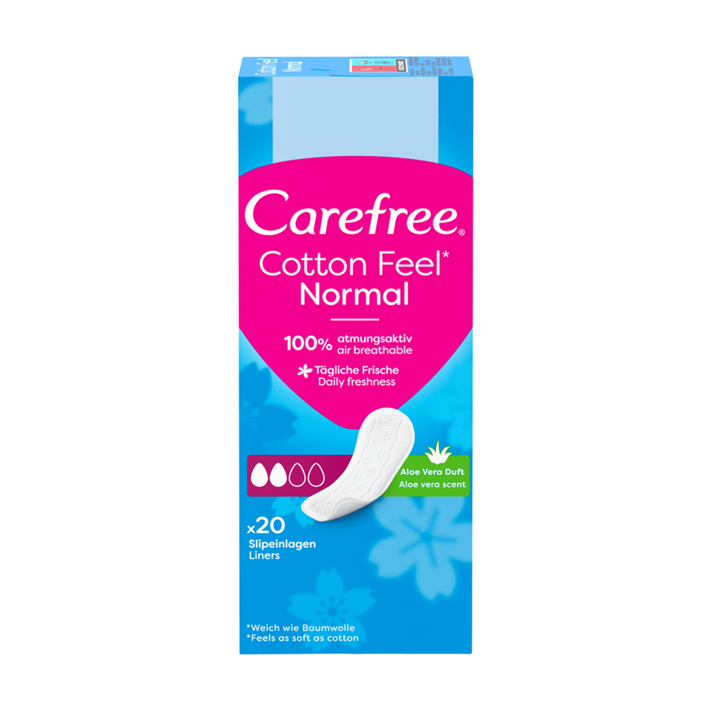 

Уцінка! Щоденні гігієнічні прокладки Carefree Cotton Feel Aloe, 20 шт