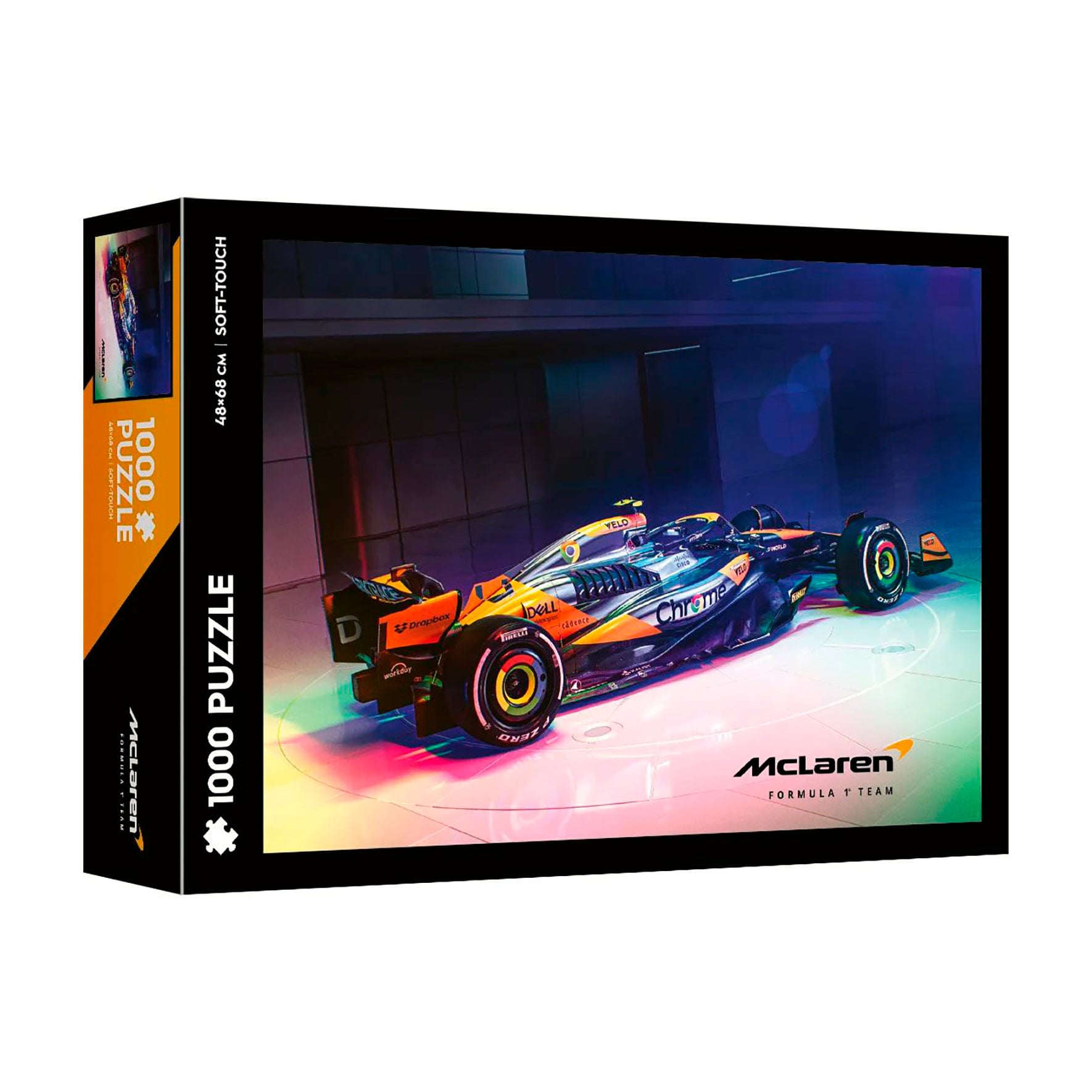 Пазли Trefl 1000 Soft Touch F1 McLaren F1 Team Ліврея Chrome, від 12 років, 1000 елементів (F1-1005260)