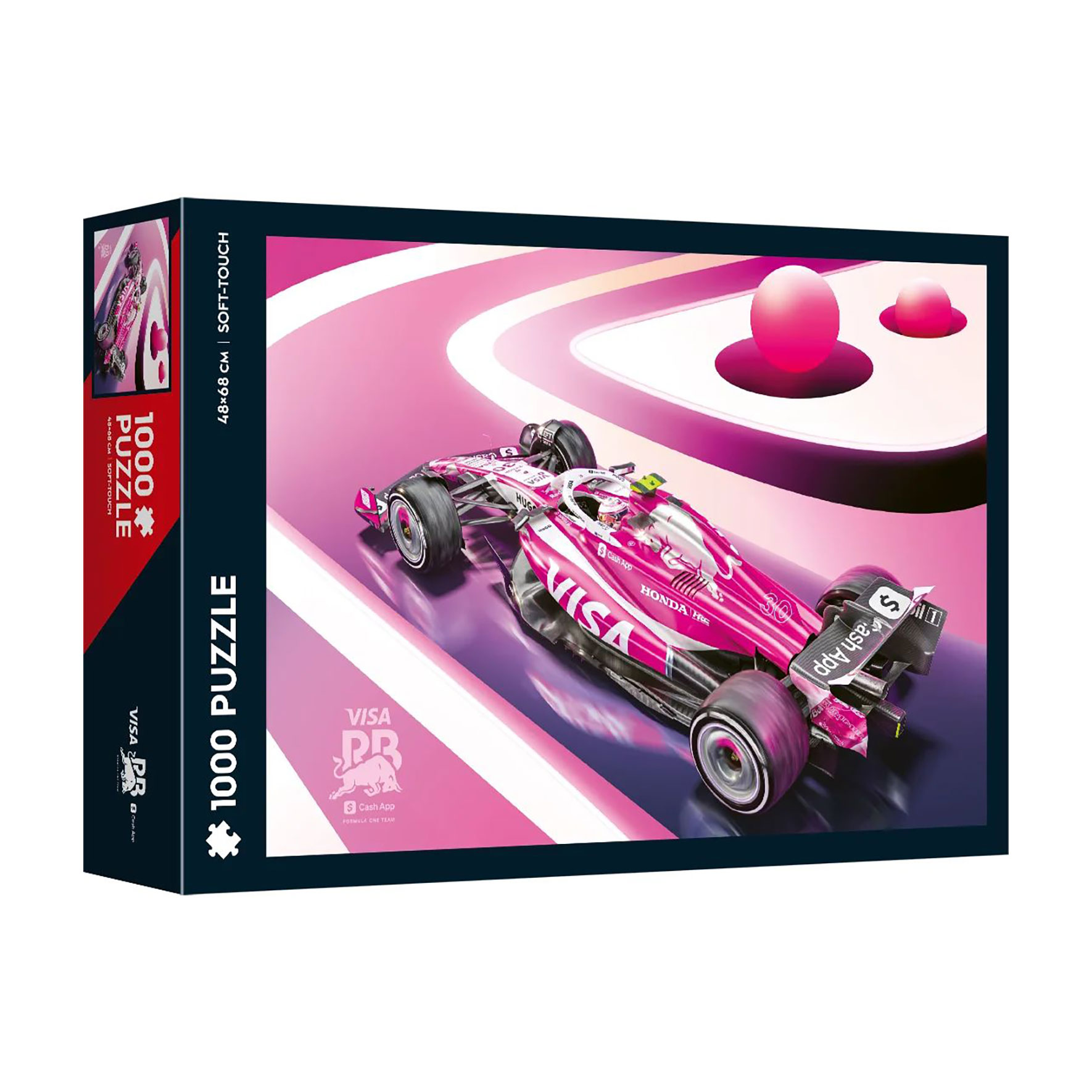 Пазли Trefl 1000 Soft Touch F1 Visa Cash App Racing Bulls Ліврея Miami, від 12 років, 1000 елементів (F1-1005284)